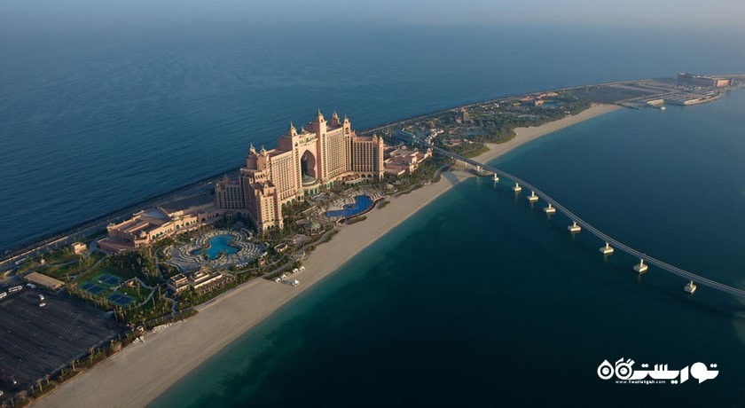 دور نمای زیبای هتل آتلانتیس د پالم